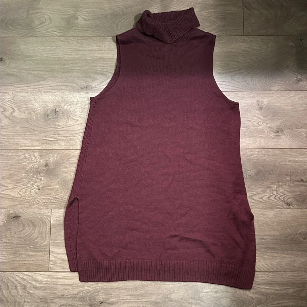 Apt. 9 Maroon Turtleneck Sweater Dress